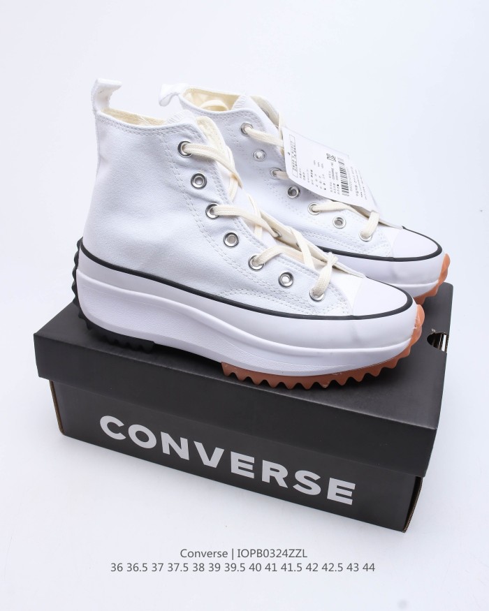 Converse Run Star Hike Hi White Black Gum