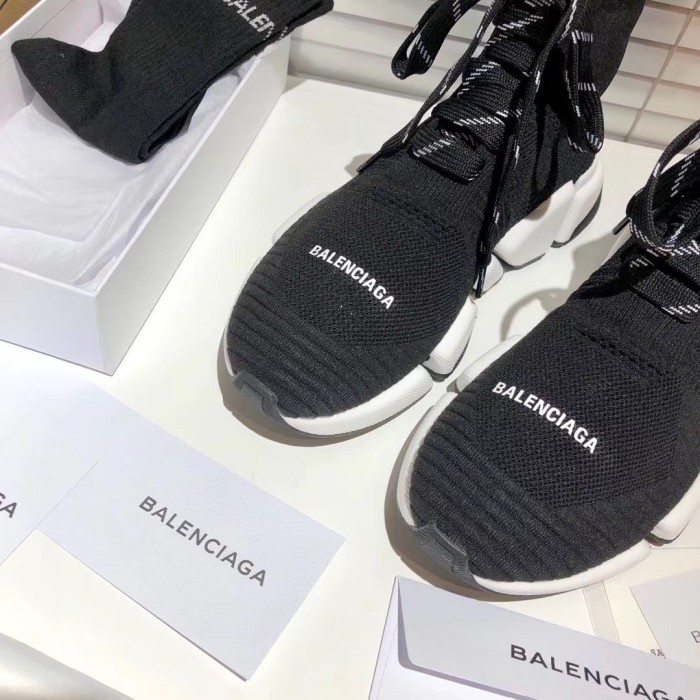 Balenciaga Speed 2.0 Lace Up Black White (W)