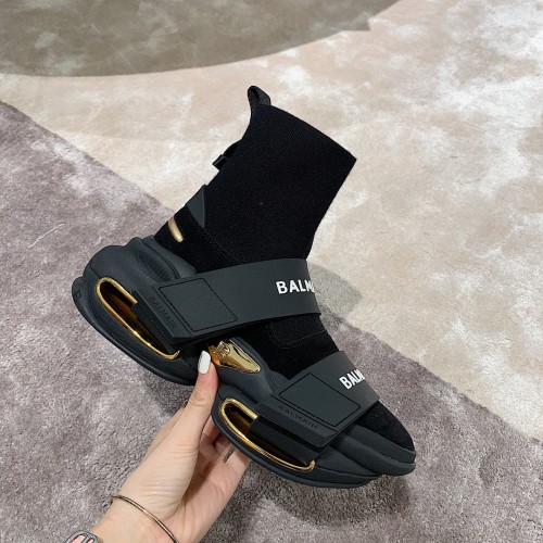 Balmain B-Bold High-Top Black Gold