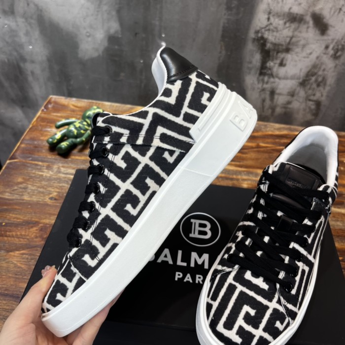 Balmain B-Court Low-Top Jacquard