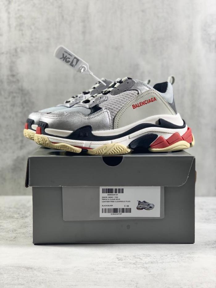 Balenciaga Triple S Silver Red (2018)