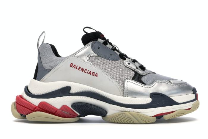 Balenciaga Triple S Silver Red (2018)