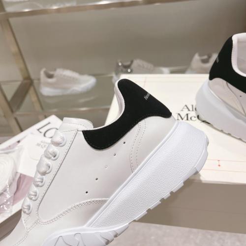 Alexander McQueen Oversized Court Trainer White Black