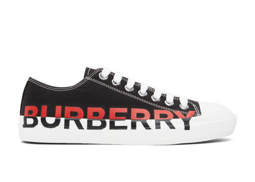 Burberry Logo Print Cotton Black Red White
