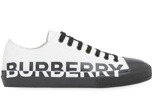 Burberry Logo Print Two-Tone White Black