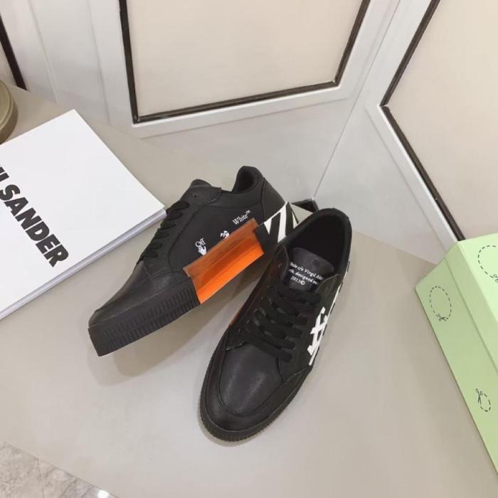 OFF-WHITE Vulc Low Leather Black White FW21