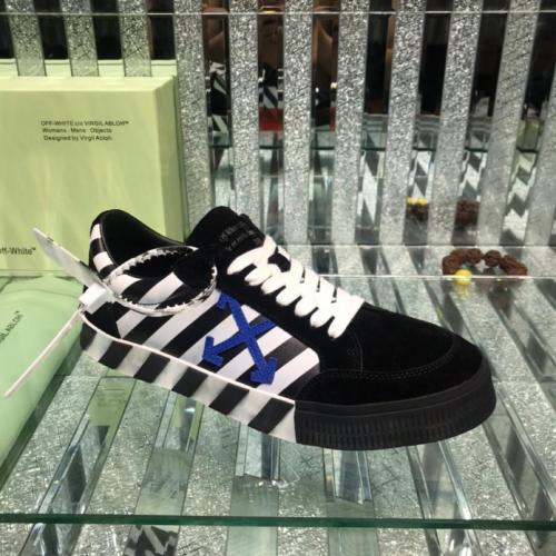 OFF-WHITE Vulc Low Black Blue Arrow