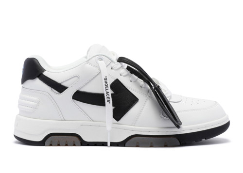 OFF-WHITE Out Of Office OOO 30 MM Low Tops Black White Blue