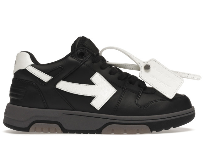 OFF-WHITE Out Of Office OOO Low Tops Black Gray White FW21