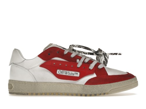 OFF-WHITE Vulcanized 5.0 Low Top White Red