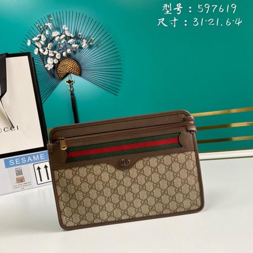  Handbag   Gucci  597619  size  31*21.6*4  cm