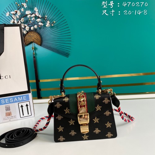 Handbag   Gucci    470270  size   20*14*8  cm
