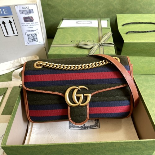  Handbag   Gucci  443497  size  26*15*7  cm