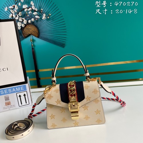  Handbag  Gucci  470270  size   20*14*8  cm