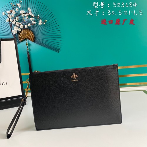  Handbag   Gucci   523684  size   30.5*21*1.5   cm