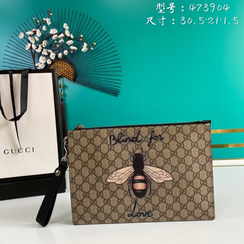  Handbag    Gucci    473904   size  30.5*21*1.5   cm