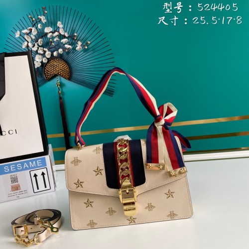  Handbag  Gucci   524405  size  25.5*17*8   cm