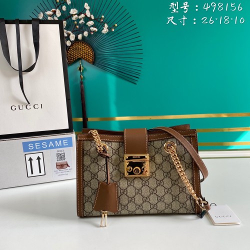  Handbag   Gucci   498156   size  26*18*10    cm