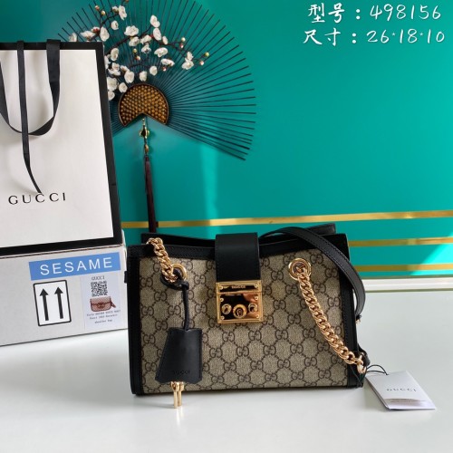  Handbag   Gucci   498156  size   26*18*10   cm
