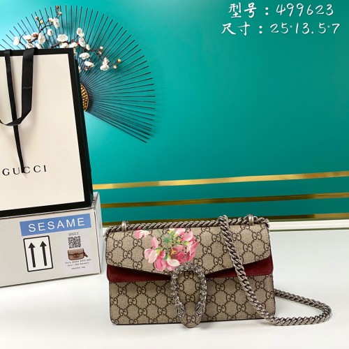  Handbag  Gucci 499623 size 25*13.5*7  cm