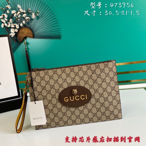  Handbag   Gucci  473956 size 30.5*21*1.5  cm