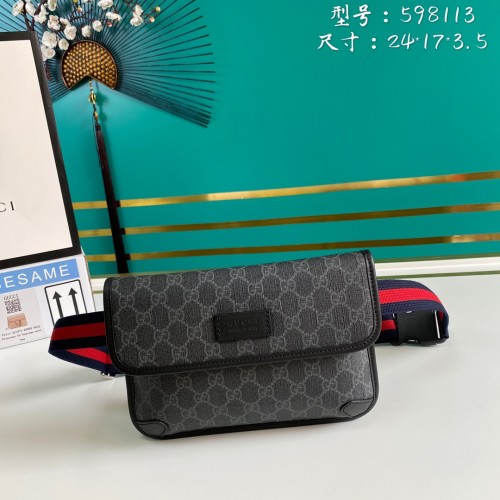  Handbag   Gucci  598113  size  24*17*3.5   cm