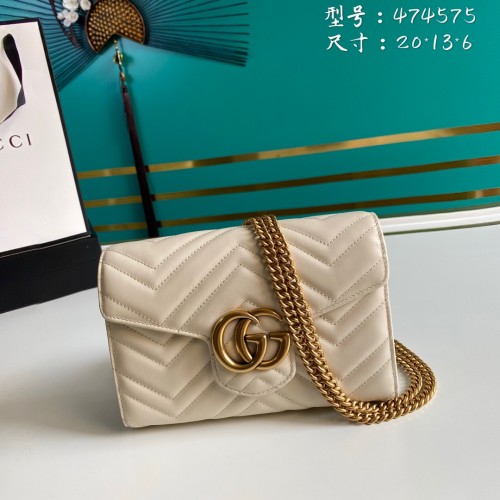 Handbag  Gucci  474575 size  20*13*6  cm