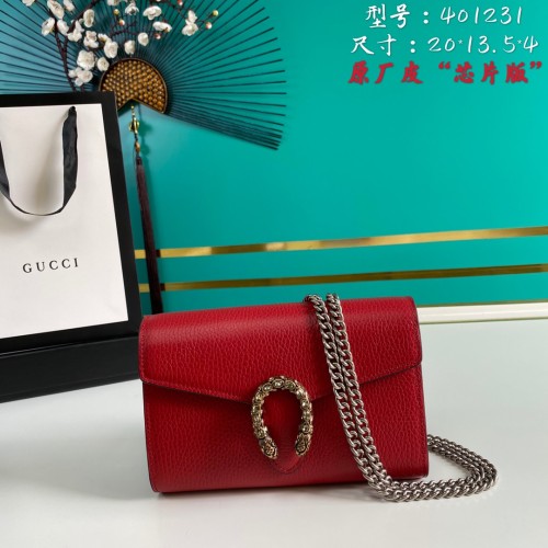  Handbag  Gucci  401231 size  20*13.5*4  cm