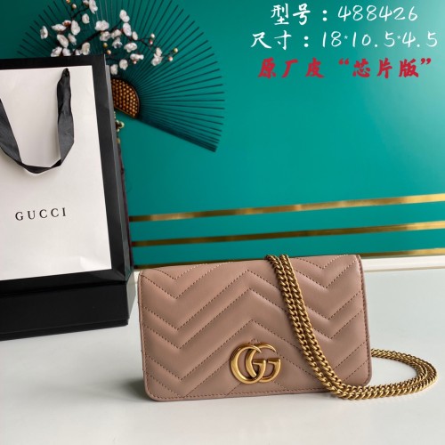  Handbag   Gucci  488426  size  18*10.5*4.5  cm