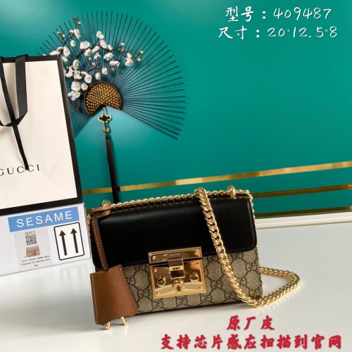  Handbag   Gucci 409487  size  20*12.5*8  cm