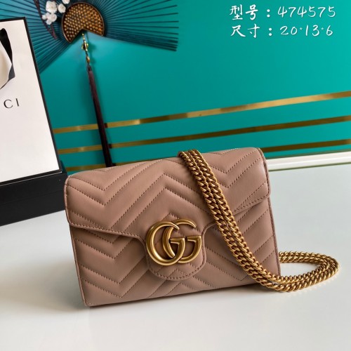  Handbag   Gucci  474575  size  20*13*6  cm