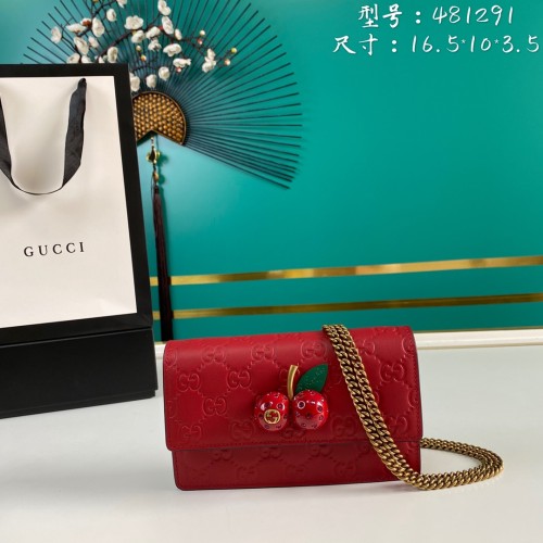  Handbag  Gucci  481291  size  16.5*10*3.5  cm