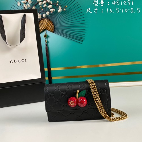  Handbag  Gucci  481291 size  16.5*10*3.5  cm