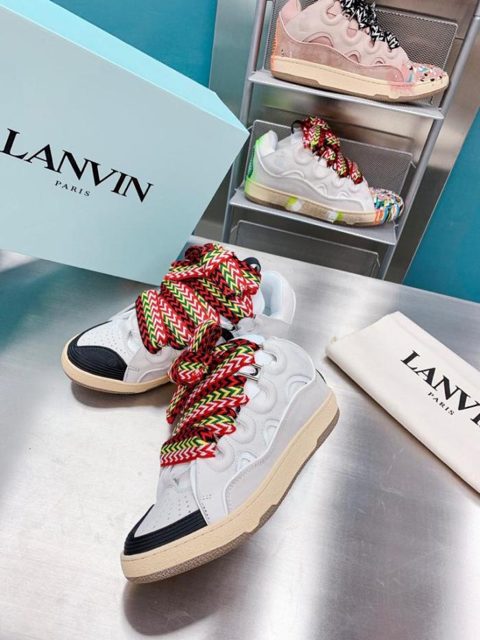 Lanvin Leather Curb White Ivory