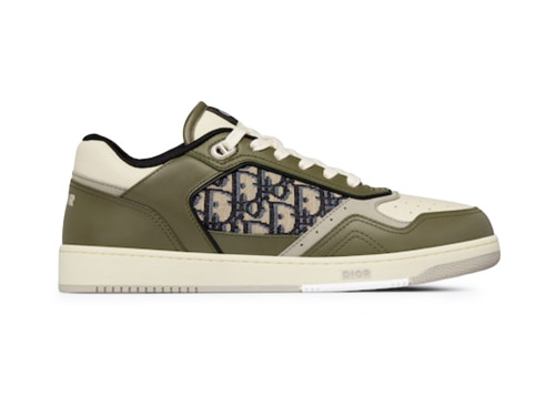 Dior B27 Low Olive Cream Beige Black Dior Oblique Jacquard