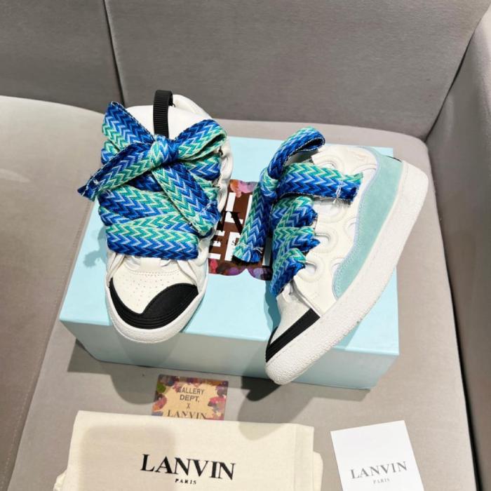 Lanvin Curb Sneaker White Blue