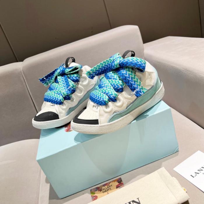 Lanvin Curb Sneaker White Blue