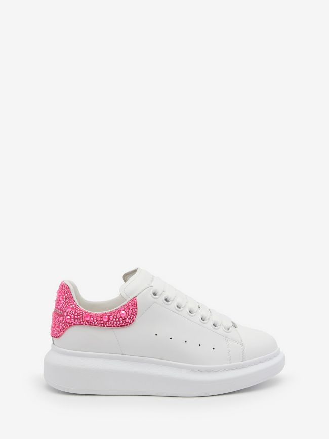 Alexander McQueen Oversized Sneaker in White/halo Pink