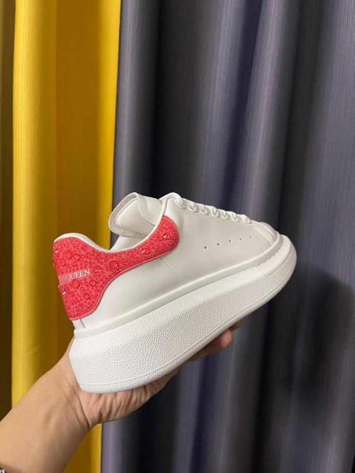 Alexander McQueen Oversized Sneaker in White/halo Pink