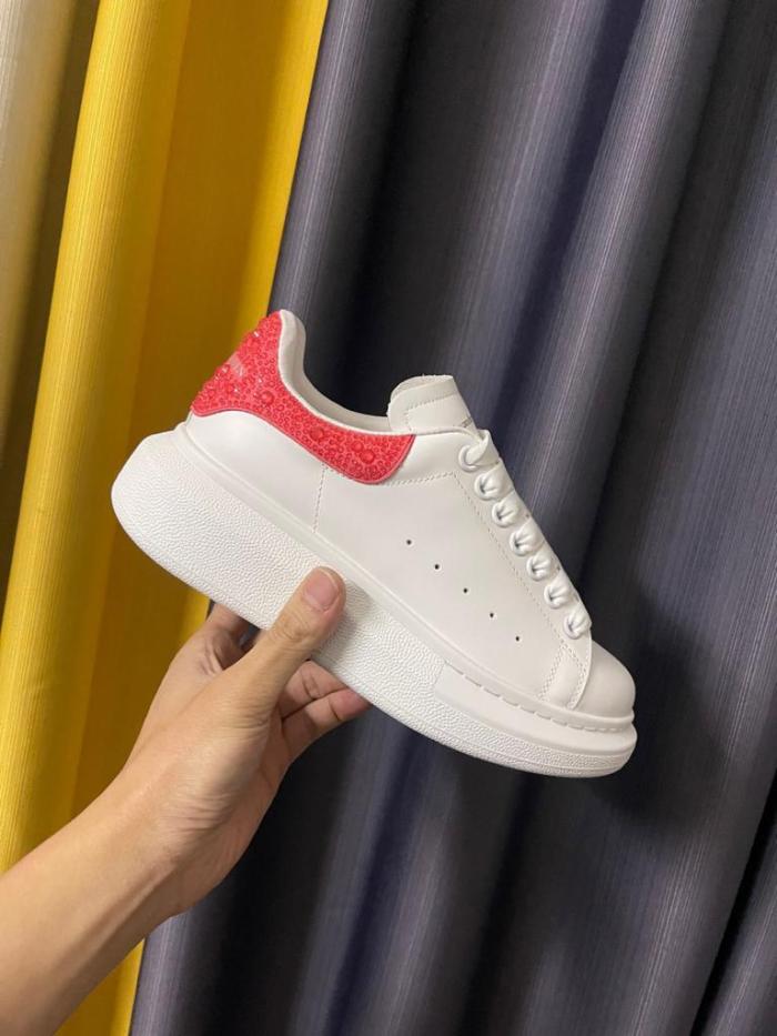 Alexander McQueen Oversized Sneaker in White/halo Pink
