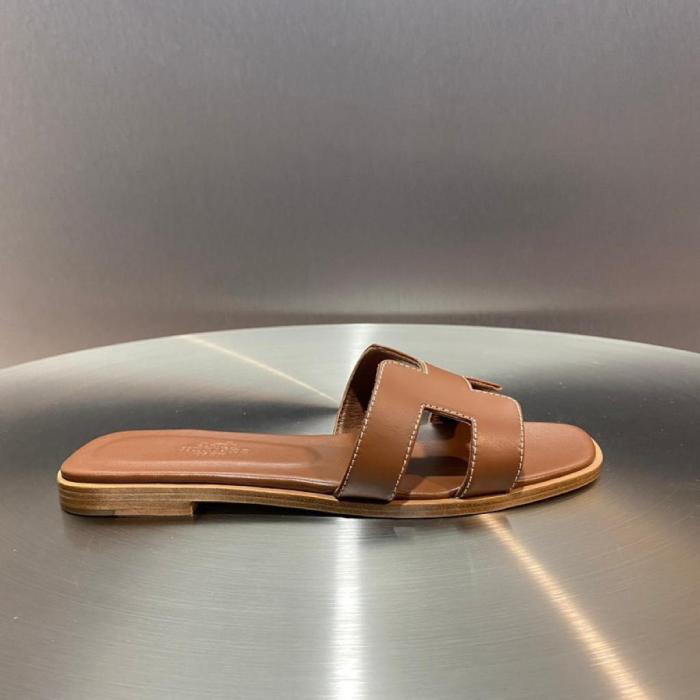 Hermes Oran Sandal Gold Box Calfskin Leather