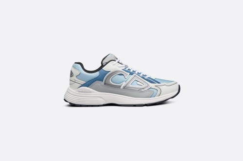 Dior B30 SNEAKER Light Blue Mesh and Blue, Gray and White Technical Fabric