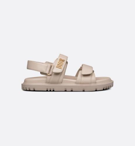 Dior DIORACT SANDAL Powder Beige Lambskin