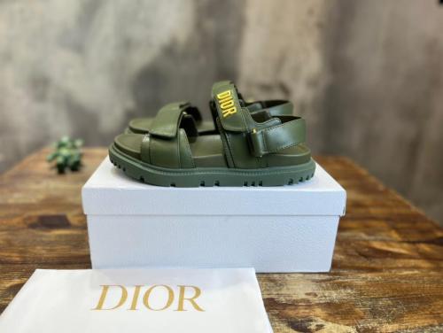 Dior DIORACT SANDAL Khaki Lambskin