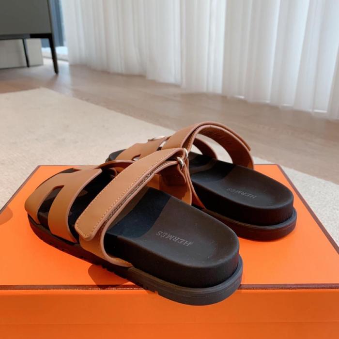 Hermes Chypre Sandal Naturel Black Smooth Calfskin Leather