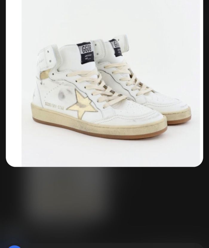 Golden Goose Sky-Star Leather White Black