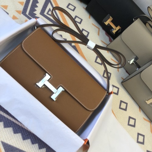  Handbags Hermes Constance  size:21.5×13×4 cm