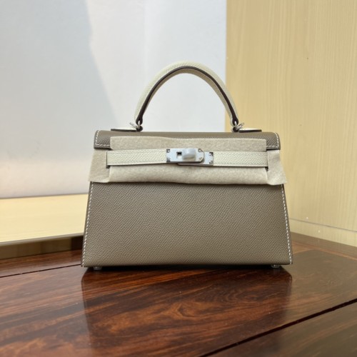  Handbags Hermes Kelly size:19 cm
