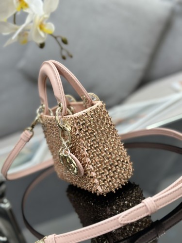  Handbags Lady Dior S0856 size:12*10.5*5 cm