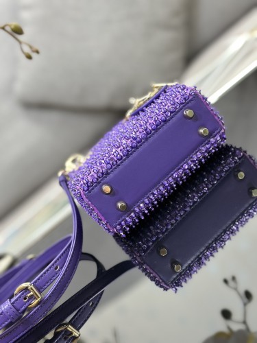  Handbags Lady Dior S0586 size:12*10.5*5 cm